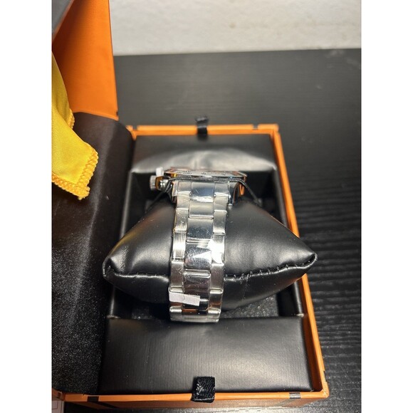 Stuhrling 3960 2 Quartz Chronograph Date Stainless Steel Bracelet Mens Watch - Picture 7 of 12